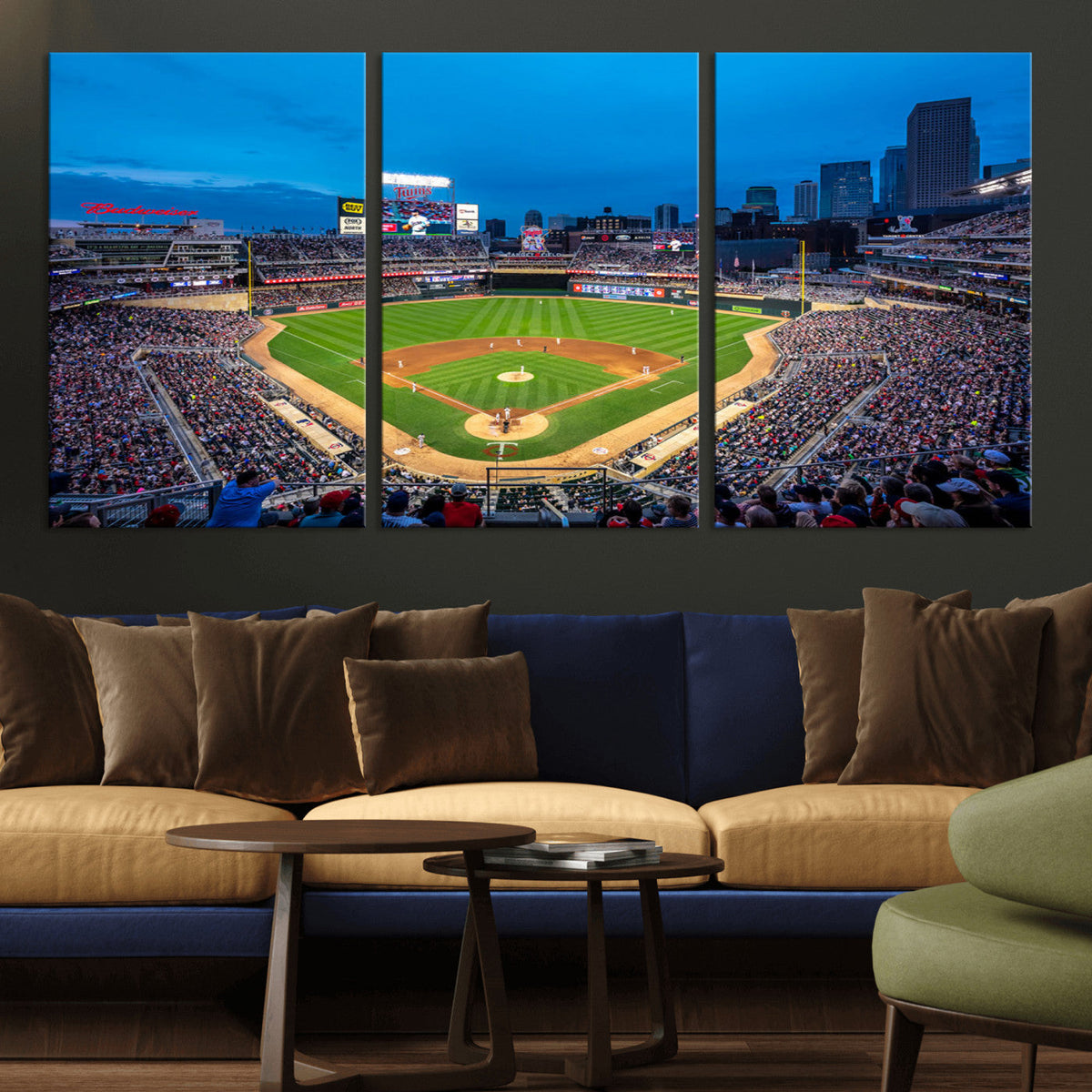 Target Field Stadium Wall Art Canvas Print – Minnesota Twins