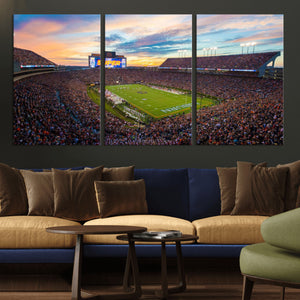 Jordan-Hare Stadium Wall Art Canvas Print, Football Stadium
