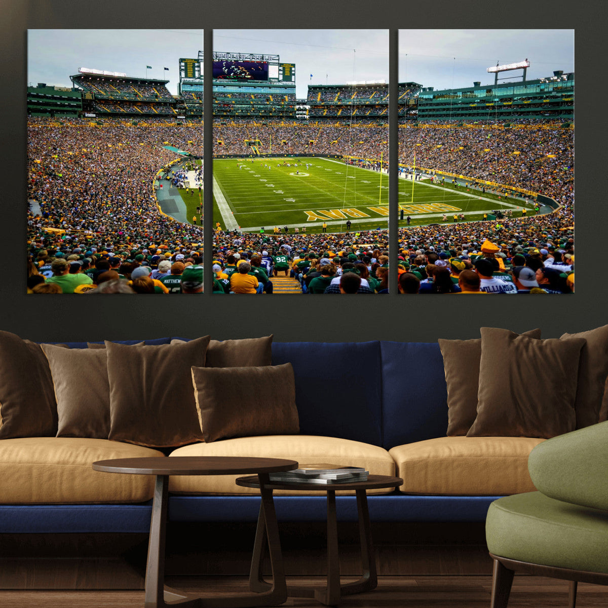 Green Bay Packers Lambeau Field Stadium Wall Art Canvas