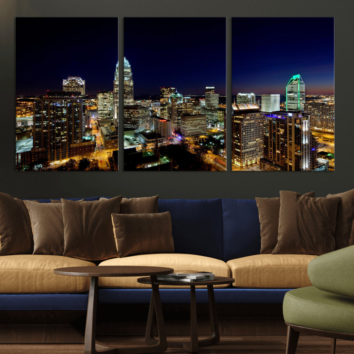 Atlanta Skyline Wall Art Canvas Print – Modern Cityscape