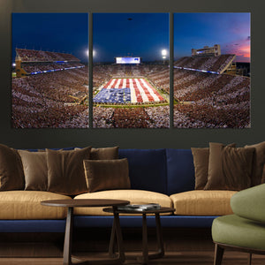 Oklahoma Sooners Memorial Stadium Wall Art Canvas Print,