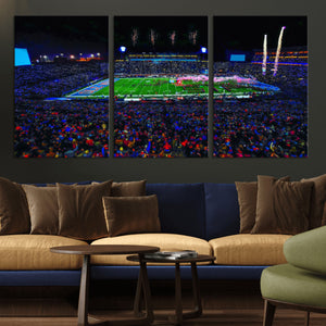 Ole Miss Rebels Vaught Hemingway Stadium Wall Art Canvas