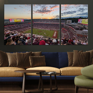 Donald W. Reynolds Razorback Stadium Wall Art Canvas Print –