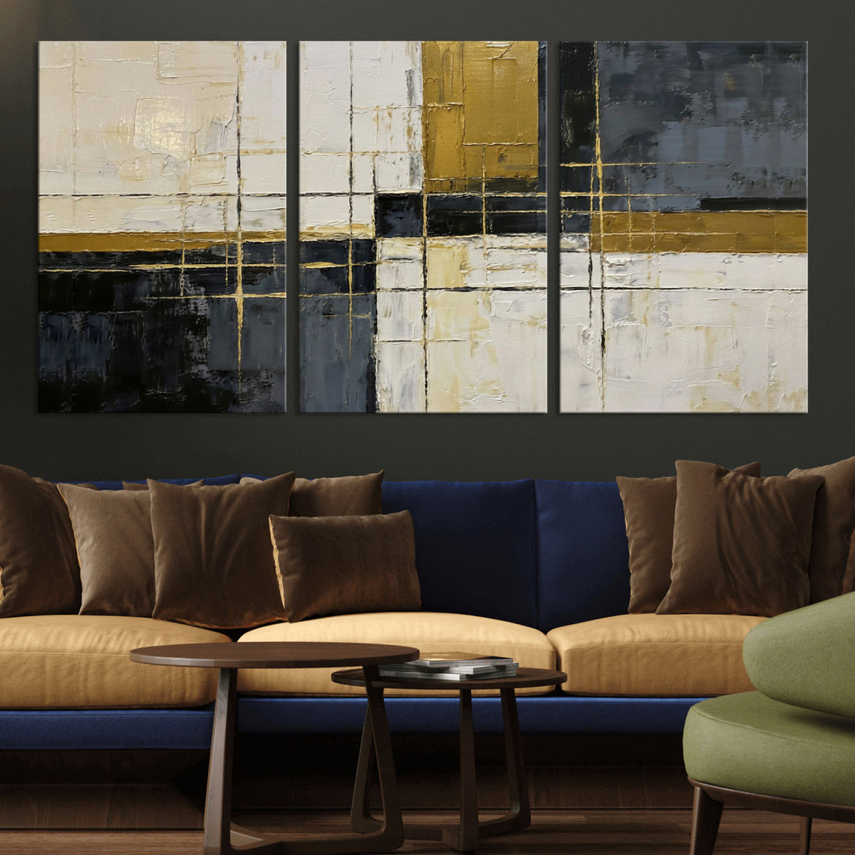 Geometric Abstract Wall Art Canvas Print