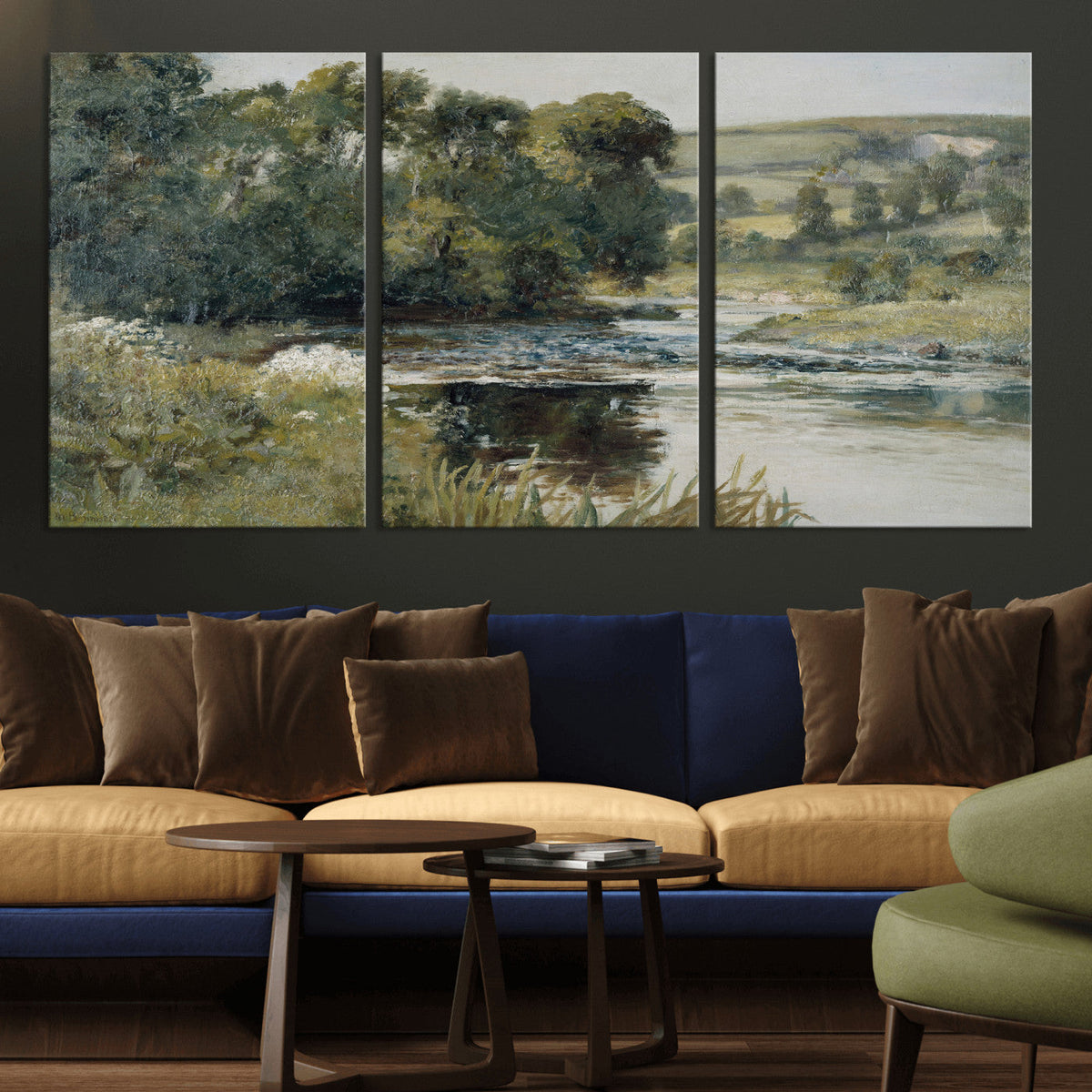 Streamside by Edward Mitchell Bannister Wall Art Canvas
