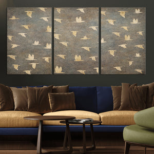 Abstract Birds Wall Art Canvas Print