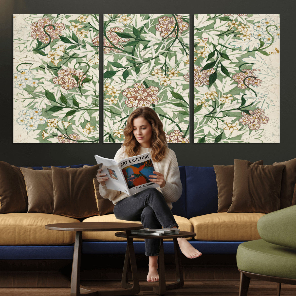 William Morris Jasmine 1872 Canvas Wall Art — Arts and