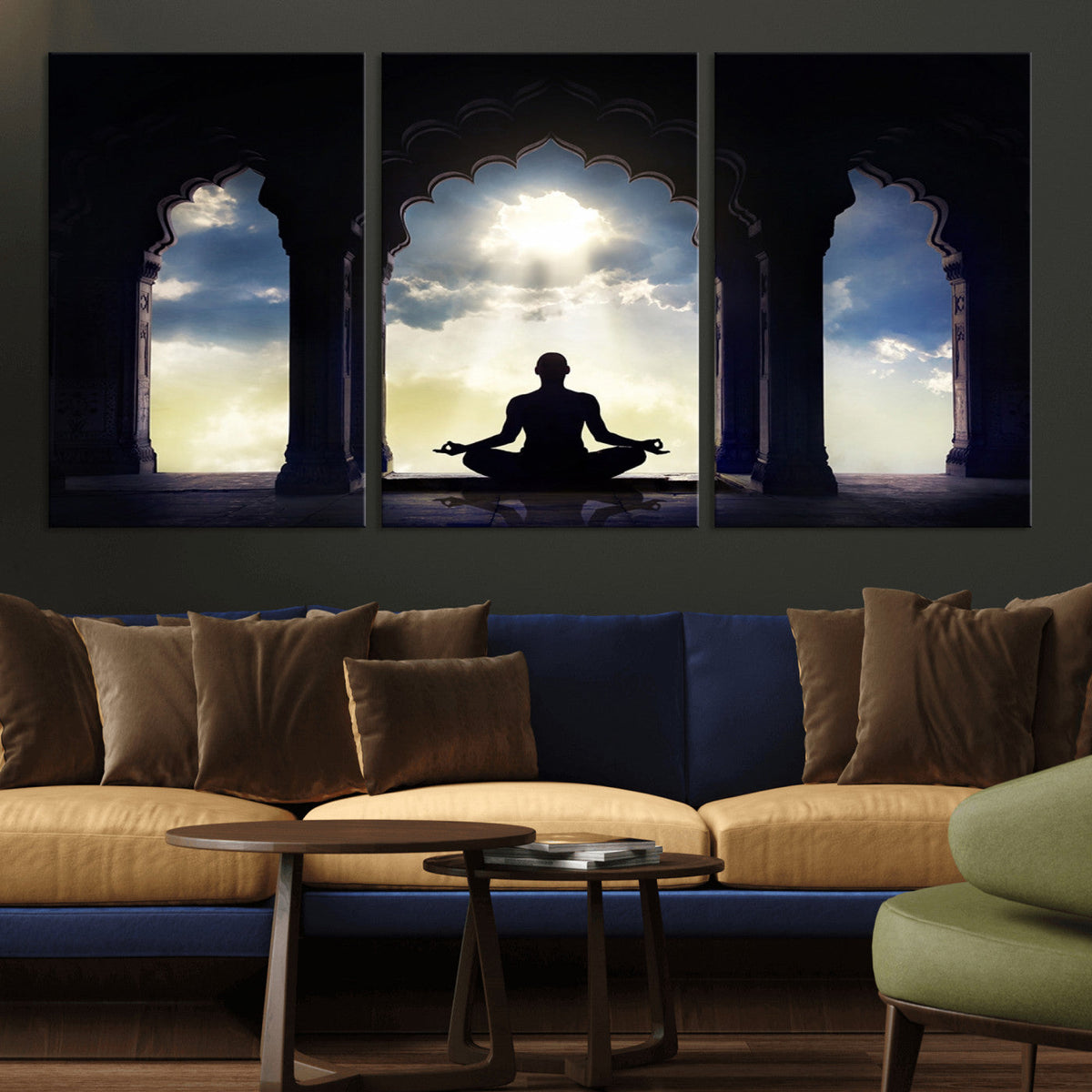 Women and Yoga Wall Art Canvas Print