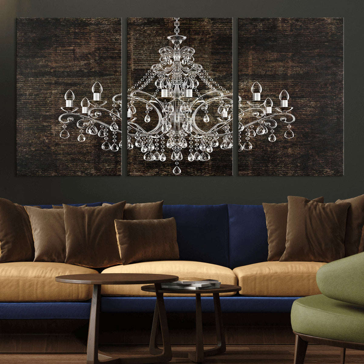 Rustic Chandelier Canvas Print