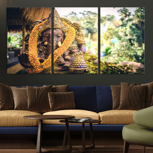 Hinduism Statue Wall Art Canvas Print