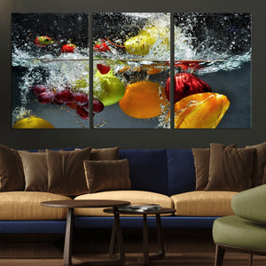 Kithen Vegetables World Wall Art Canvas Print