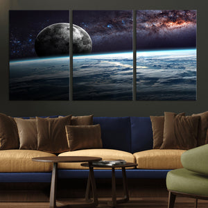 Space and Planet Canvas Print