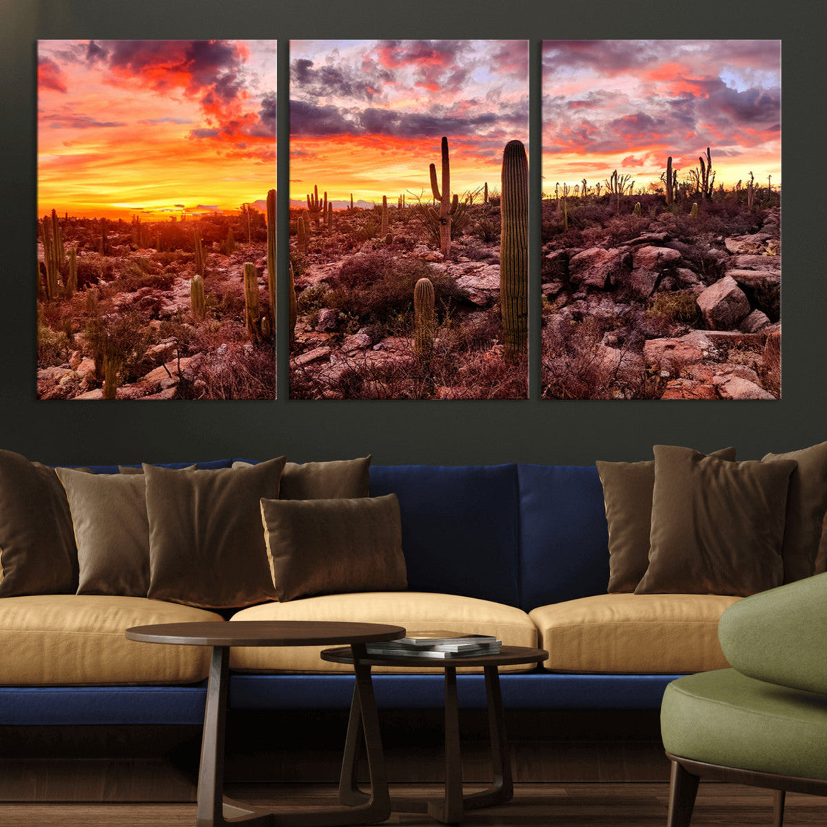 Arizona Desert Print, Western Cowboy Wall Art Print