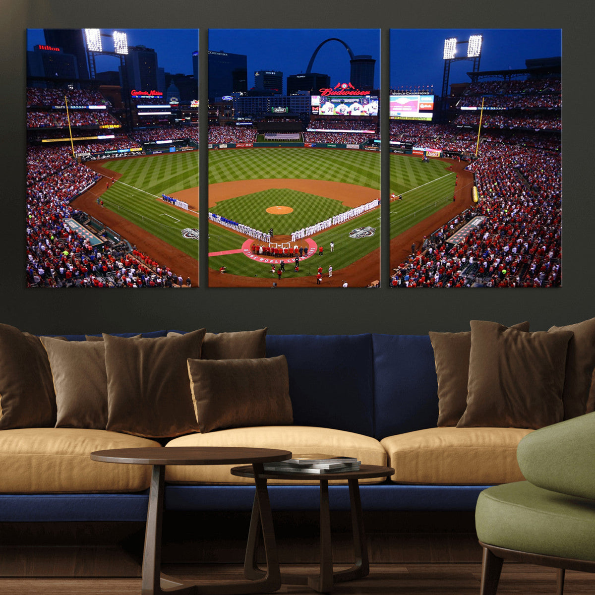 St. Louis Cardinals Baseball Team Print - Busch Stadium Wall