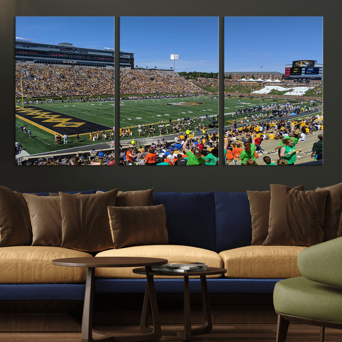 University of Missouri Tigers Football Team Print - Columbia
