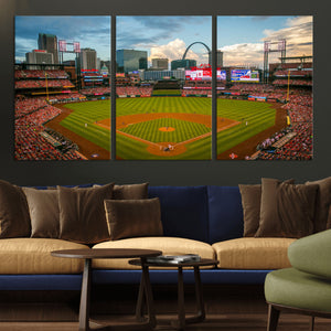 St. Louis Cardinals Baseball Team Print - Busch Stadium Wall