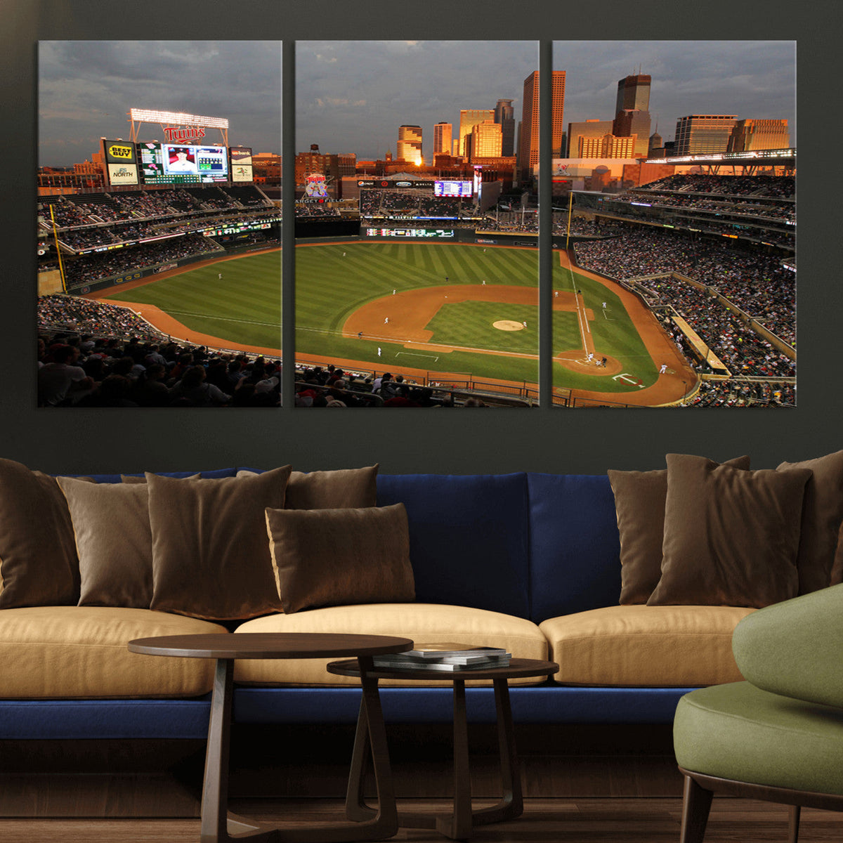 Minnesota Twins Baseball Team Print - Minneapolis Target