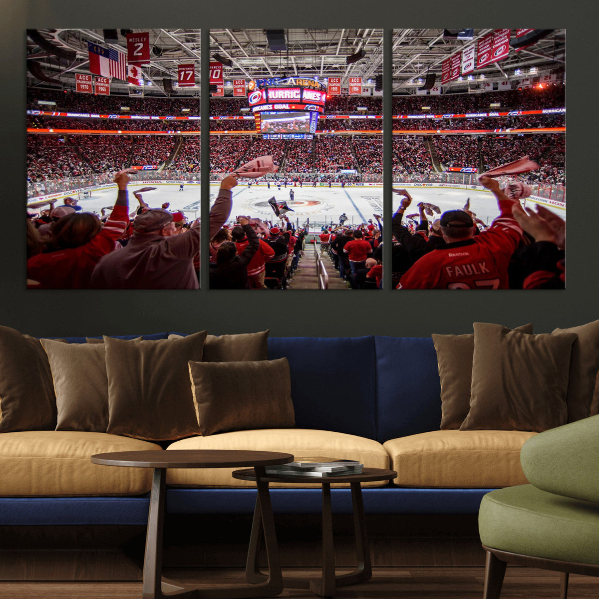 Carolina Hurricanes Ice Hockey Stadium Wall Art, Carolina