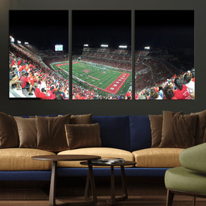 Houston Cougars Football Team Print - Houston TDECU Stadium