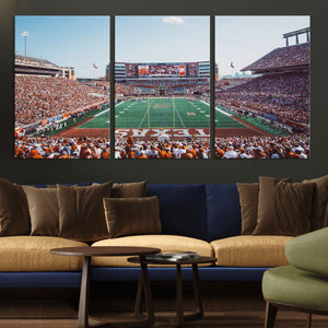 Framed Texas Memorial Stadium Canvas, University of Texas