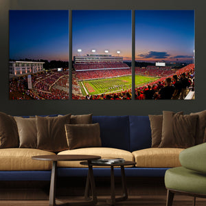 Wolfpack Football Team Wall Art Print - Raleigh