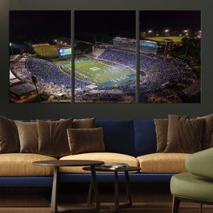 Duke University Blue Devils Football Print Canvas - Durham