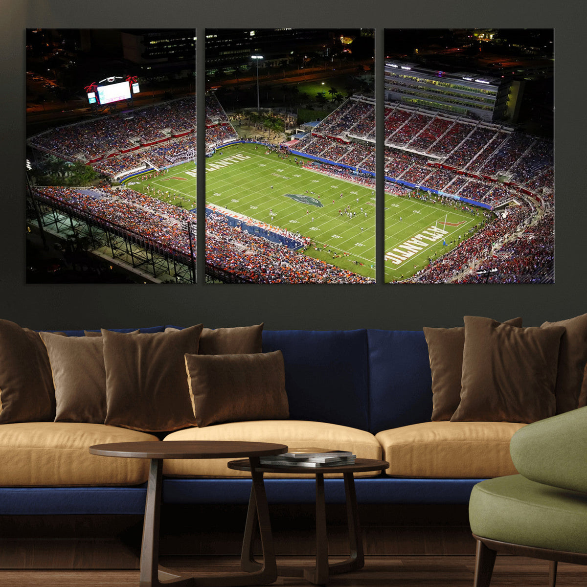 Florida Atlantic University Owls Canvas Print, Football Team