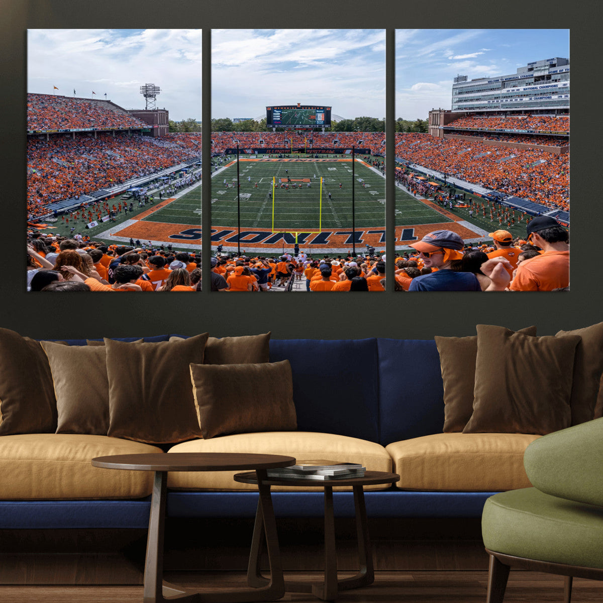 University of Illinois Fighting Illini Football Team Print