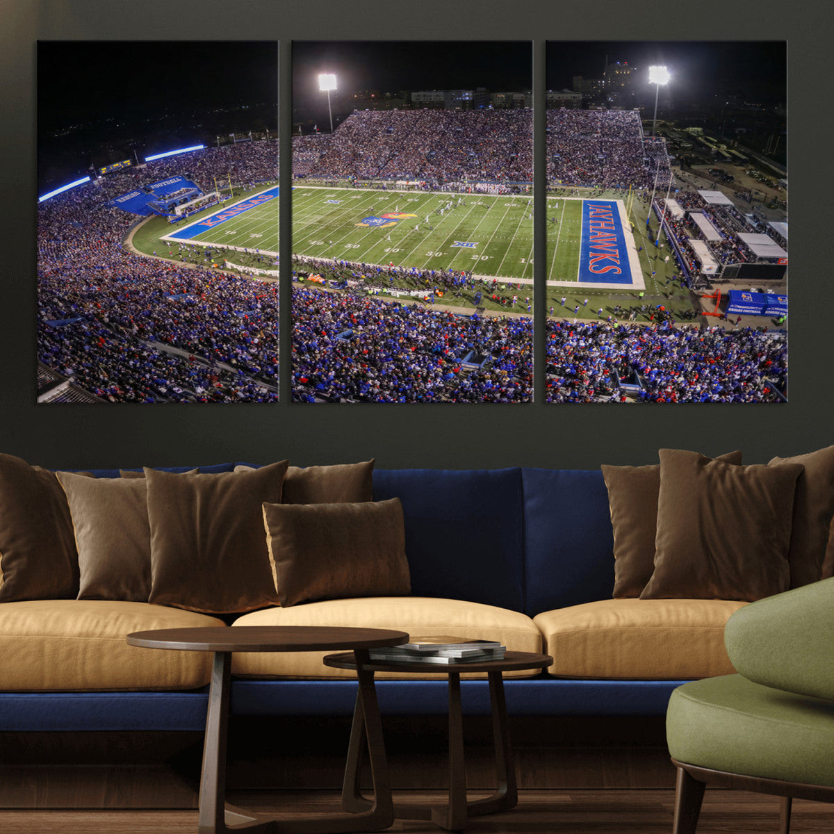 University of Kansas Jayhawks Football Team Print - Lawrence