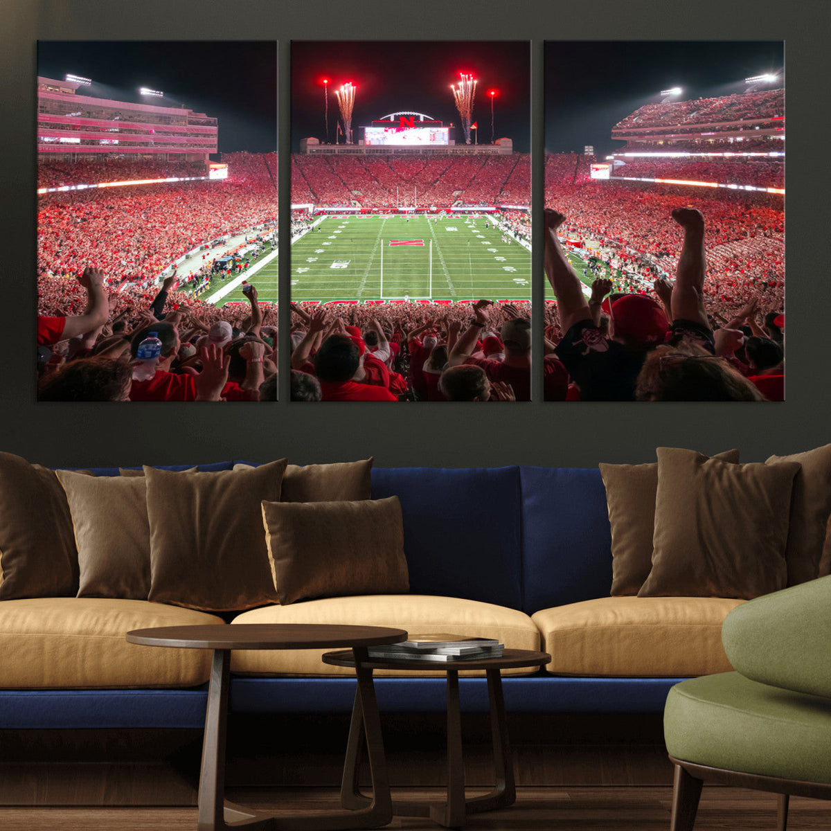 University of Nebraska Cornhuskers Football Team Print -