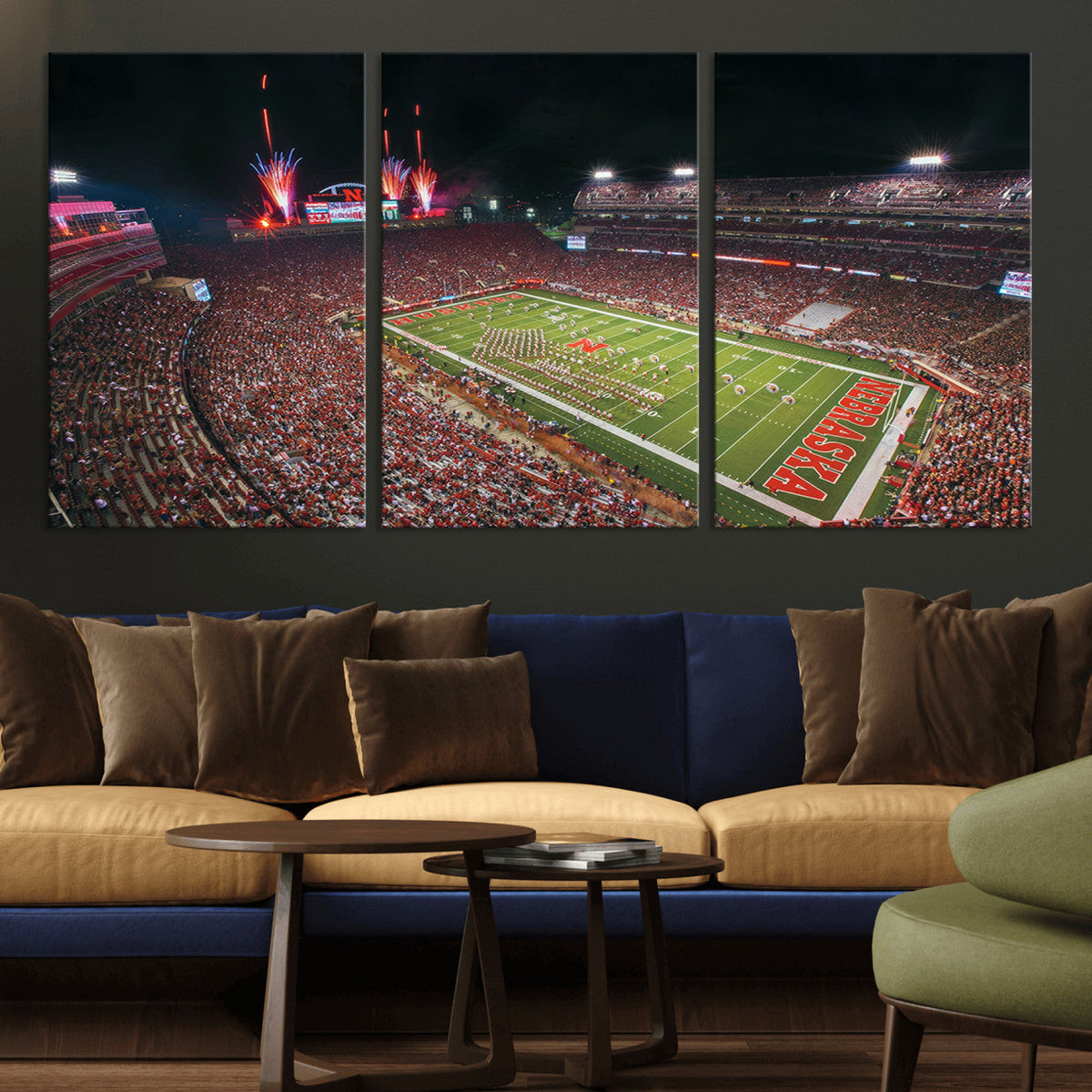University of Nebraska Cornhuskers Football Team Print -