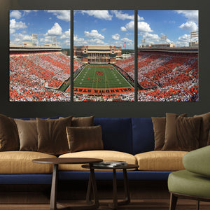 Oklahoma State Cowboys Football Team Print - Stillwater