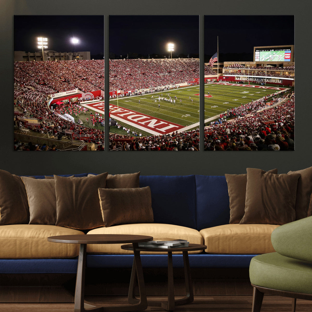 Indiana University Hoosiers Football Team Print Canvas -