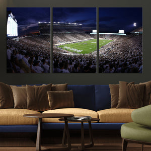 Michigan State Spartans Canvas, Framed Football Team Print -