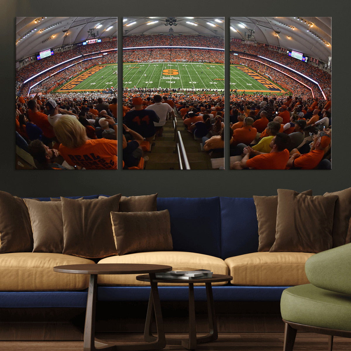 Syracuse University Orange Football Canvas Print, Football