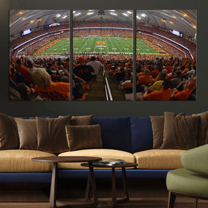 Syracuse University Orange Football Canvas Print, Football