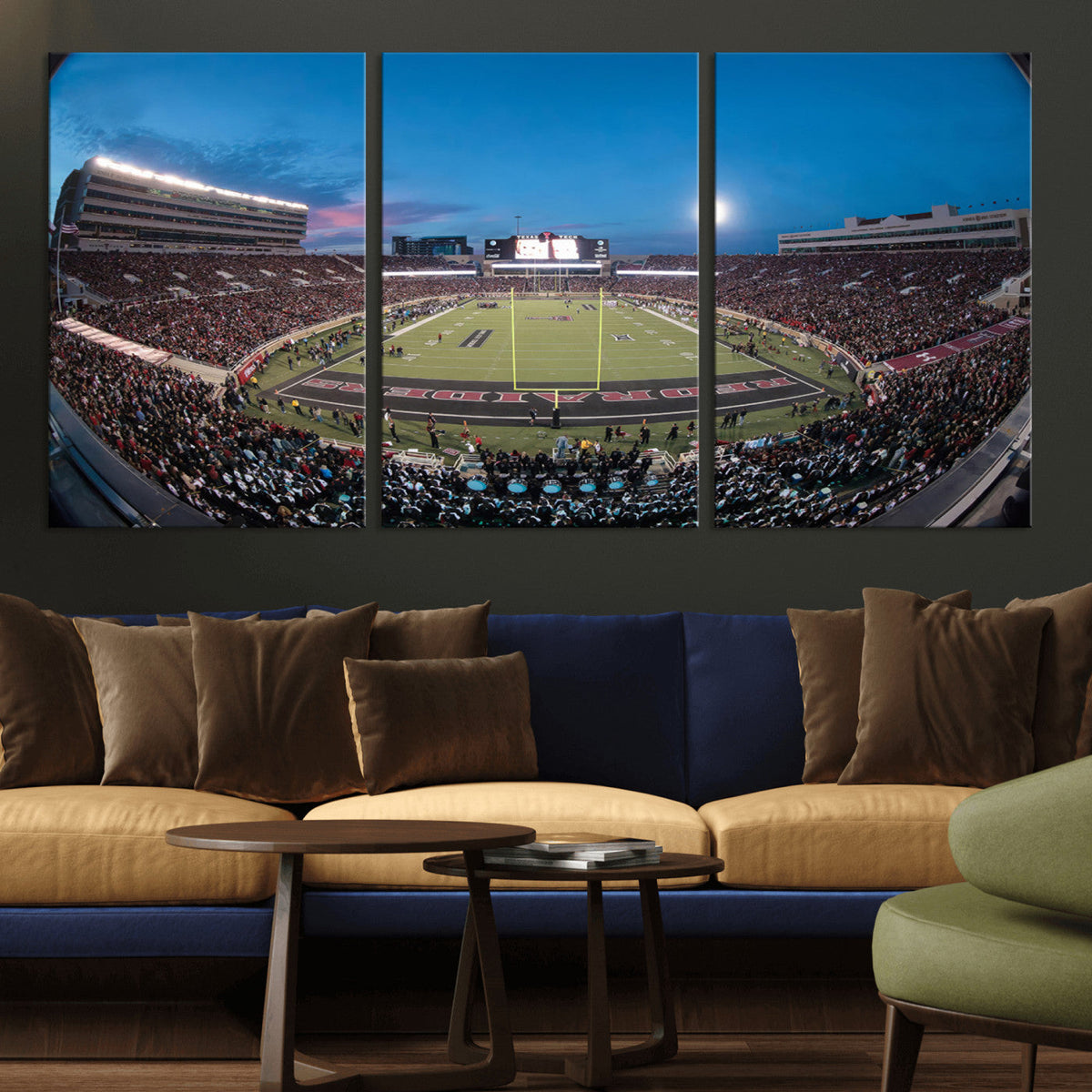 Texas Tech Red Raiders Canvas, Framed Football Team Print -