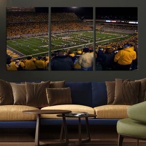 West Virginia Uni Mountaineers Football Team Print - Milan
