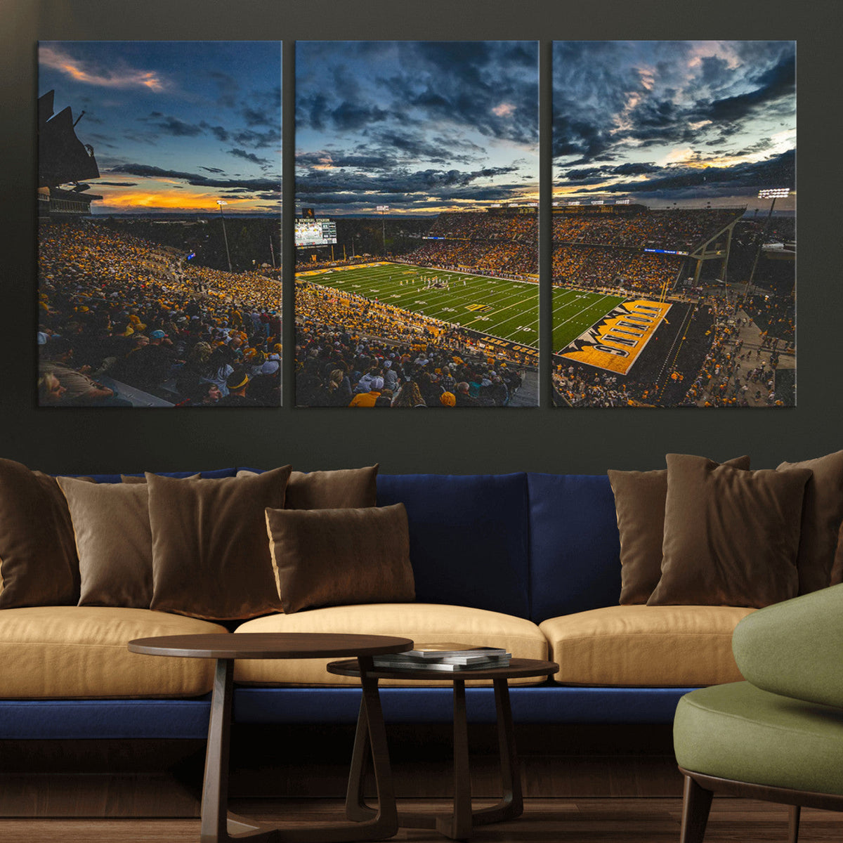 University of Wyoming Cowboys Football Team Print - Laramie