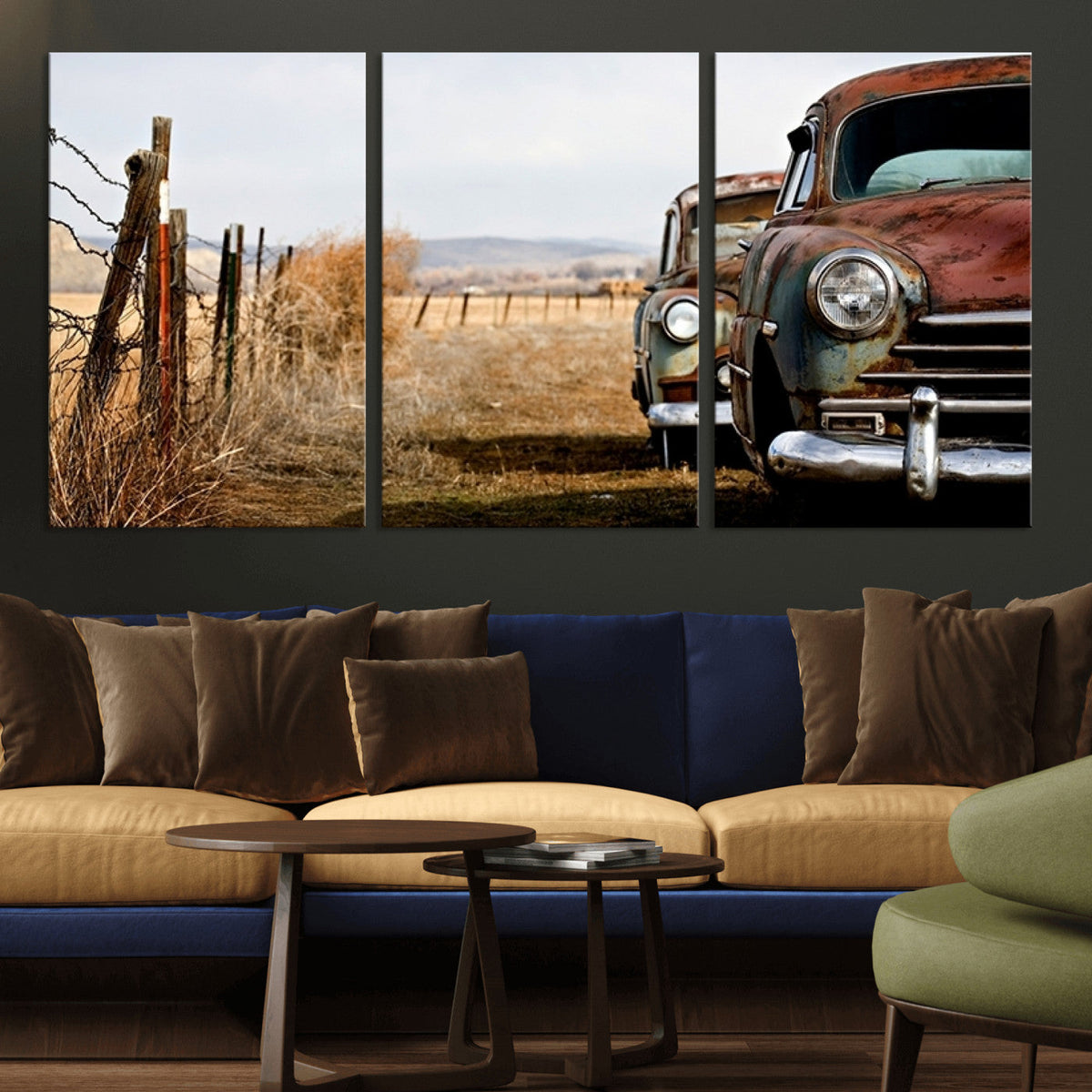 Classic Cars Vintage Wall Art Canvas Print