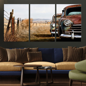Classic Cars Vintage Wall Art Canvas Print