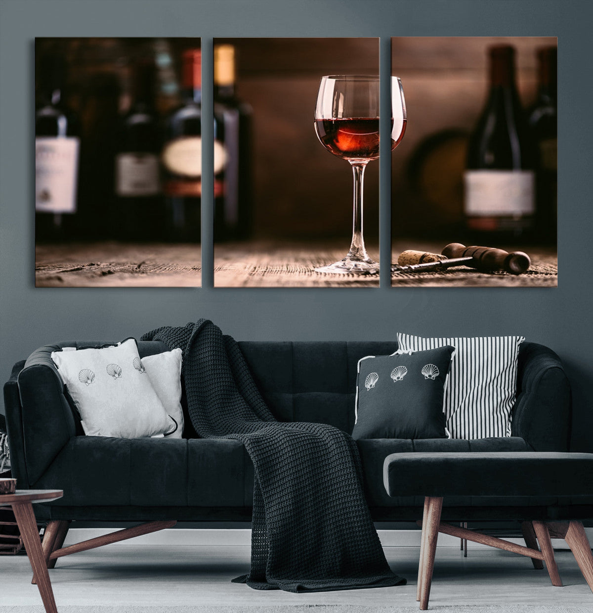 Red Wine and Bottle Canvas Print