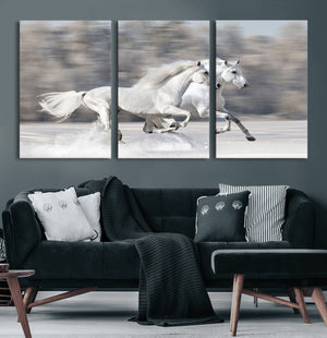 The White Horses Wall Art, Framed White Horses Wall Art