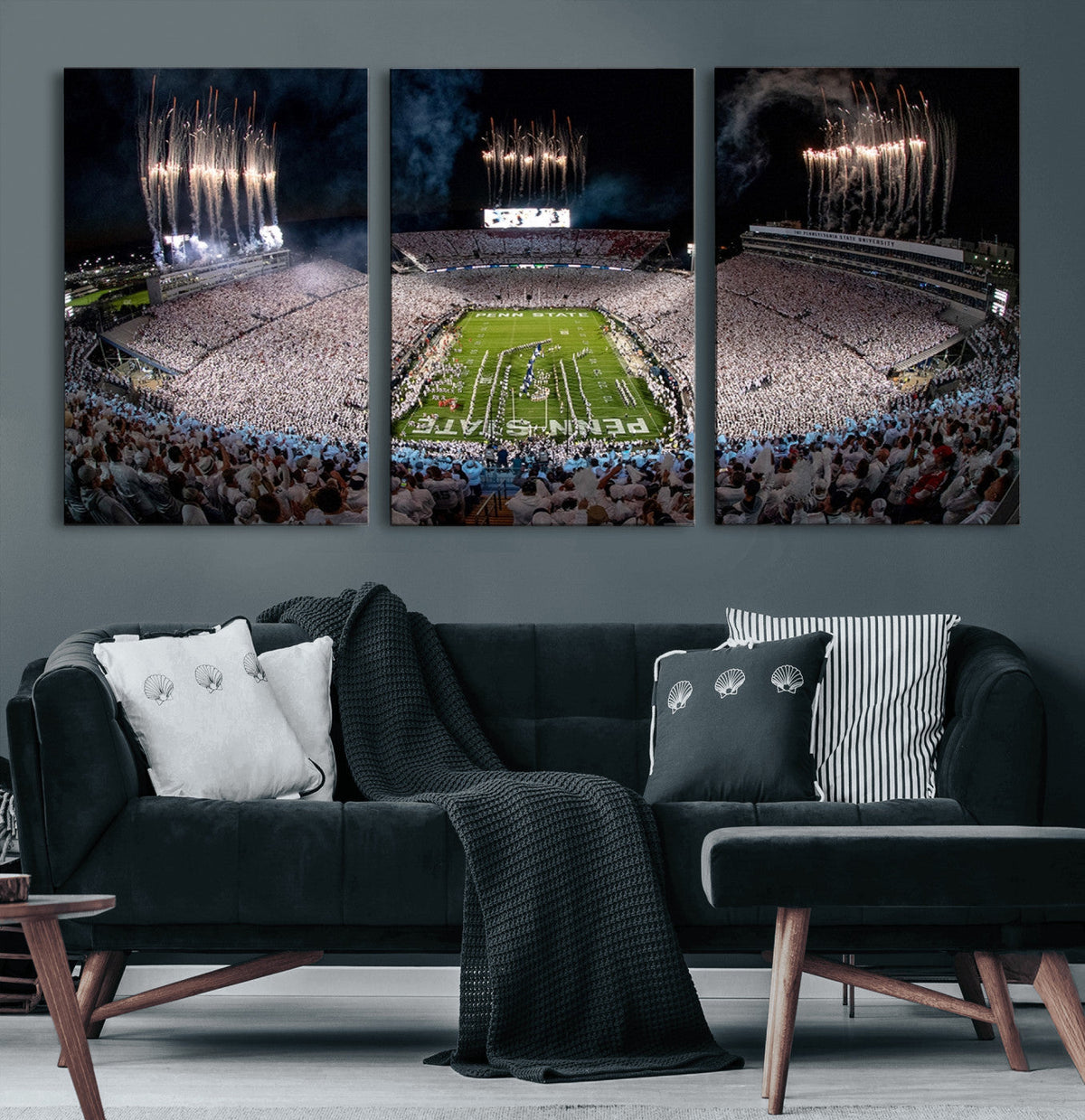 Penn Stadium Football Wall Art Canvas Print, Pennsylvania