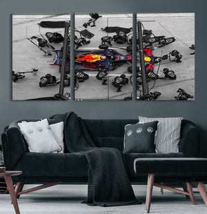 RedBull Formula 1 Canvas Wall Art Print