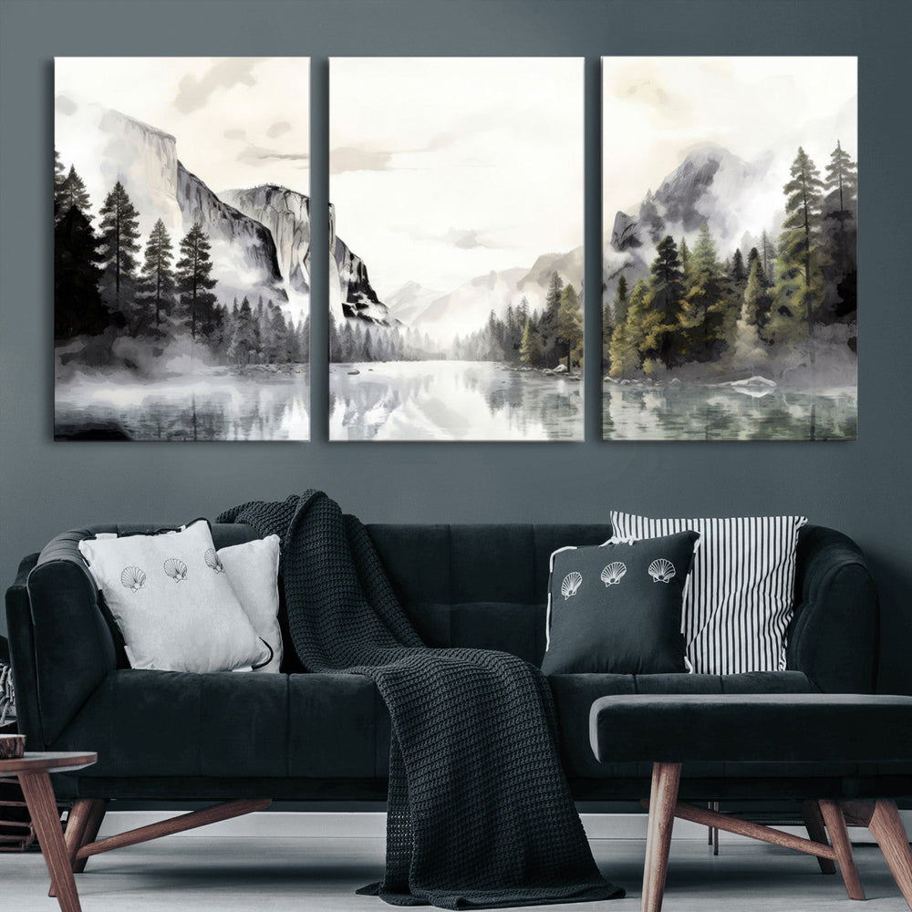 Yosemite Valley Wall Art Canvas Print – Framed and Ready to