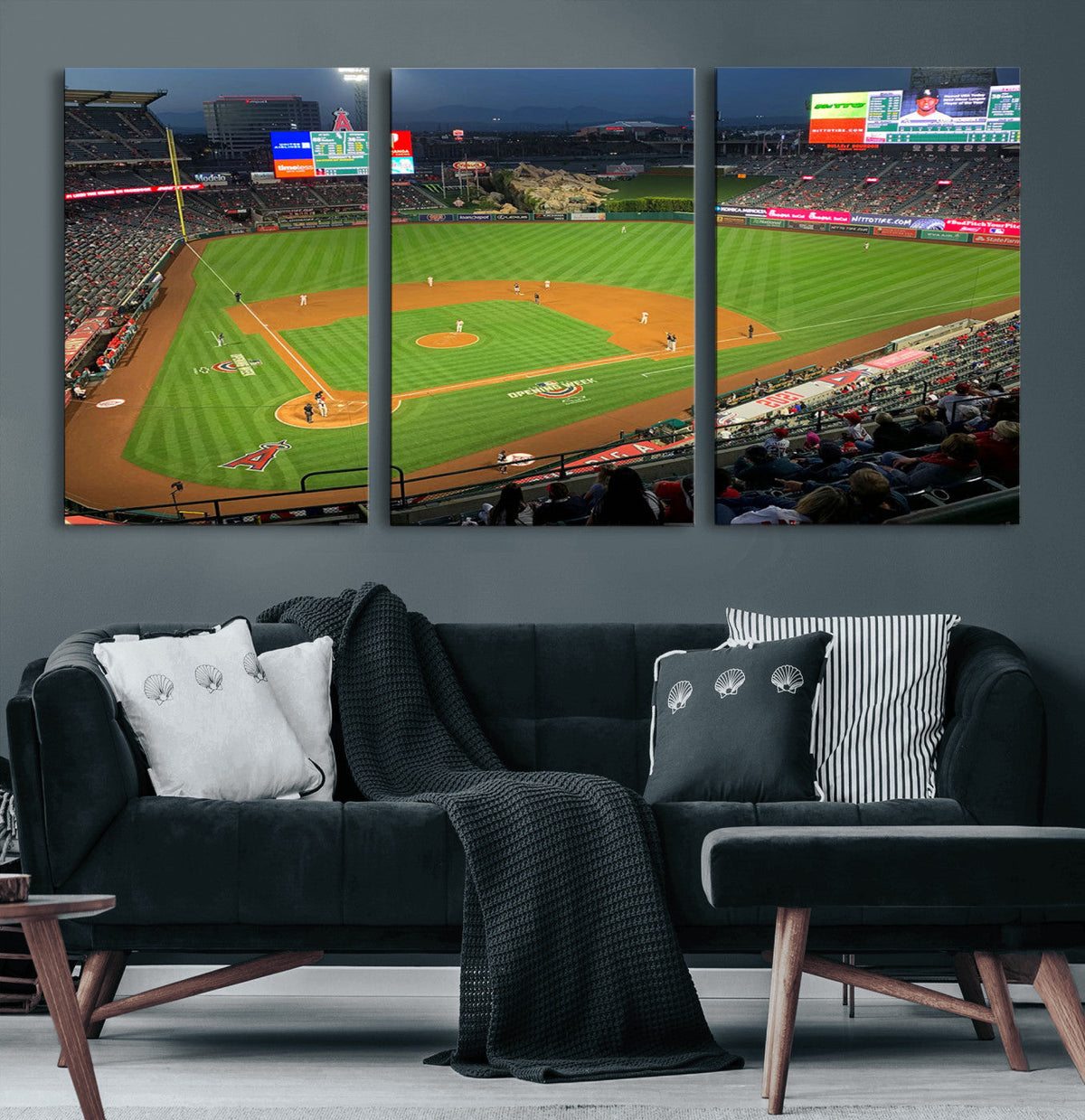 Angel Stadium Aerial Canvas Print – Los Angeles Angels