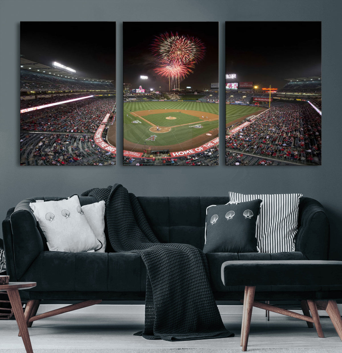 Fireworks at Angel Stadium – Los Angeles Angels Canvas