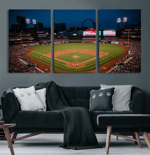 St. Louis Cardinals Baseball Team Print - Busch Stadium Wall