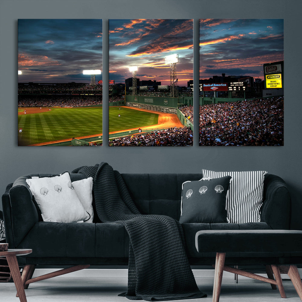 Fenway Park Wall Art Canvas Print | Large Baseball Stadium